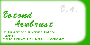 botond armbrust business card